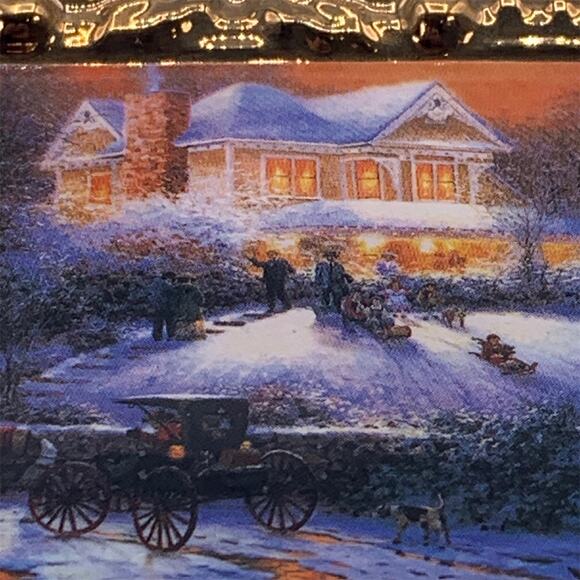 1998 Hallmark Keepsake Thomas Kinkade Victorian Christmas II Ornament in Box - Picture 5 of 5